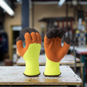 Winter Safety Gloves Supplier - Snell Safety Latex Coated Hi-Vis