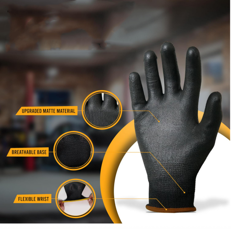Work Glove Manufacturer - Snell Safety Black General Purpose