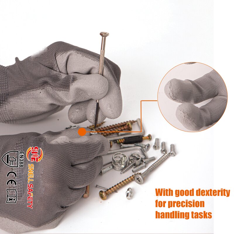 Gardening Gloves Supplier - Wholesale Snell 13G Polyester PU Coated