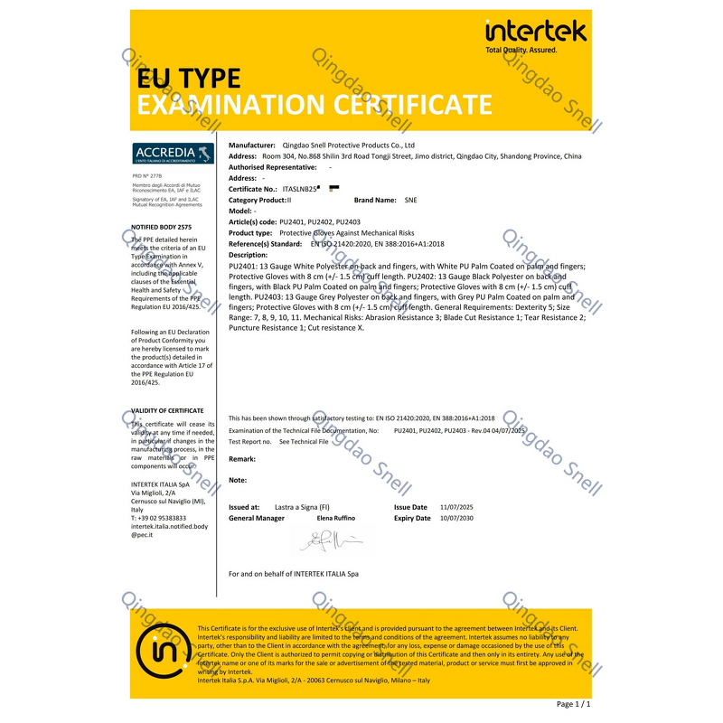 Work Safety Gloves Supplier - Factory Custom Logo Grey White Nylon