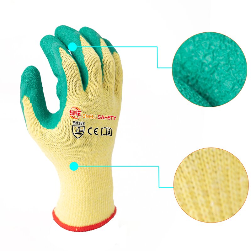 Work Safety Gloves Supplier - SNELL Safety 10 Gauge Cotton Latex