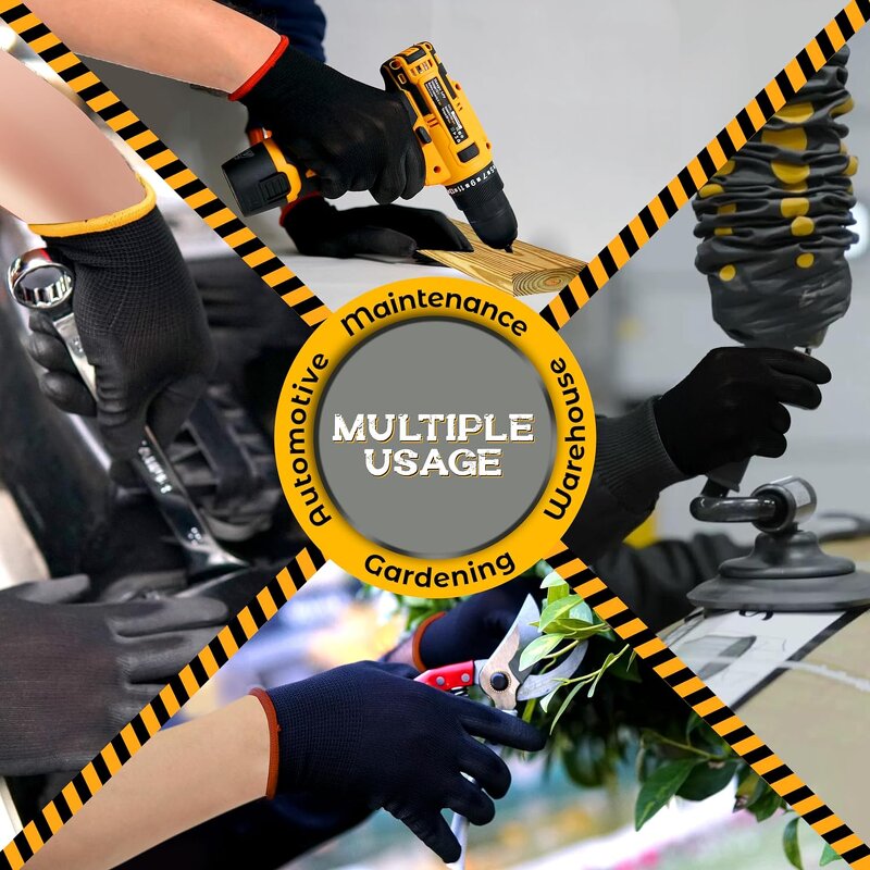 Work Glove Manufacturer - Snell Safety Black General Purpose