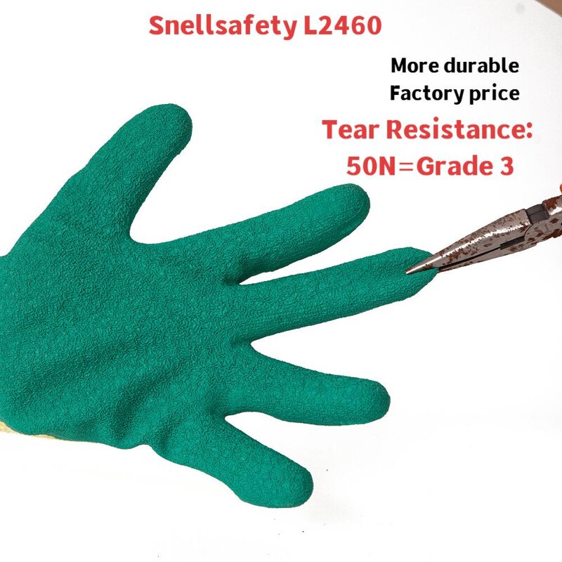Work Safety Gloves Supplier - SNELL Safety 10 Gauge Cotton Latex