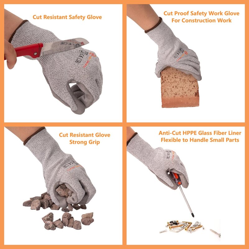 Cut Resistant Gloves Manufacturer - Snell Safety PU Coated EN388 C Level