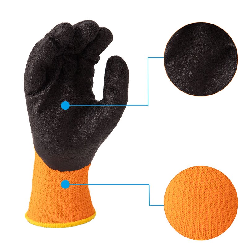 Winter Work Gloves Supplier - SNELL Safety Wholesale 7 Gauge Terry