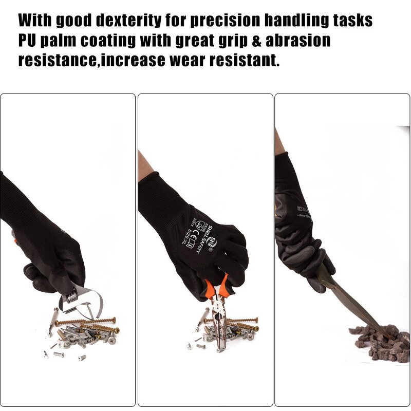 Work Glove Manufacturer - Snell Safety Black General Purpose