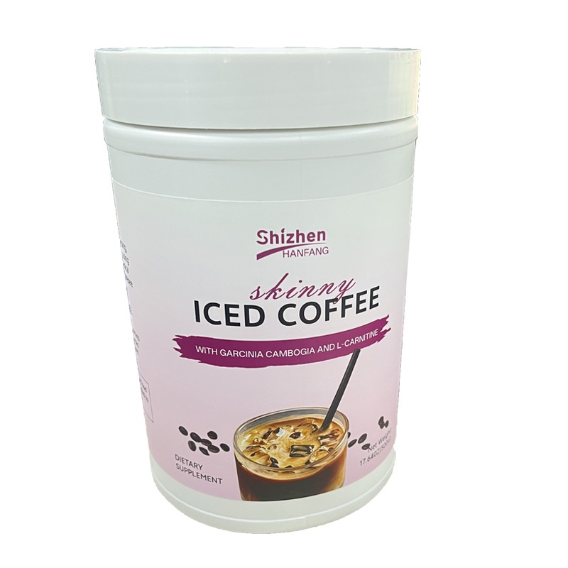 OEM Private Label Food Grade Herbal Extract L-Carnitine Detox Slimming Iced Coffee Powder for Body Slim Weight Loss