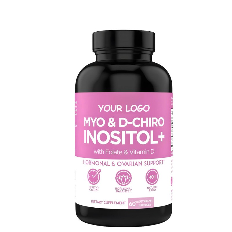 OEM ODM Myo Inositol Capsules Supplement Support Folate Vitamin Women Inositol D-Chiro Inositol Capsule
