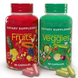 OEM Superfood Multivitamins Capsules Fruit and Vegetable Supplement Capsules Support Immune System Health