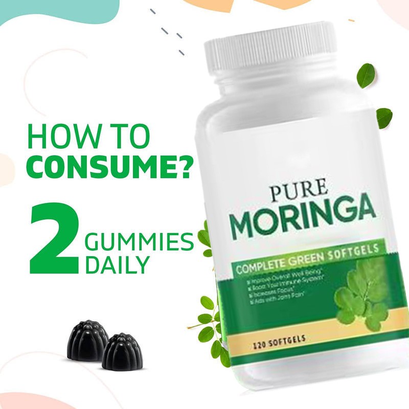 OEM ODM OBM Private Label Moringa Capsules Anti-age Supplement Moringa Leaf Extract Gummies