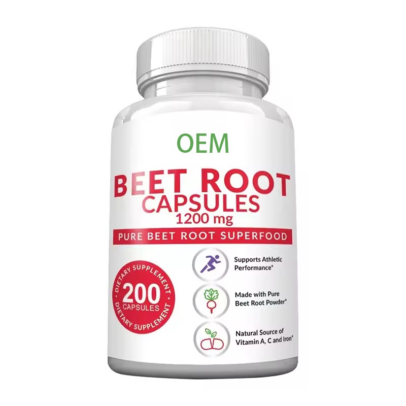 OEM Private Label Organic Beet Root Powder Capsules Nutritional Supplements Beet Root Capsules with Bulk Price