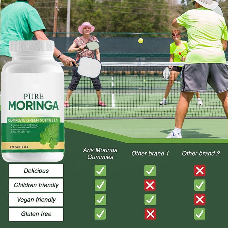 OEM ODM OBM Private Label Moringa Capsules Anti-age Supplement Moringa Leaf Extract Gummies