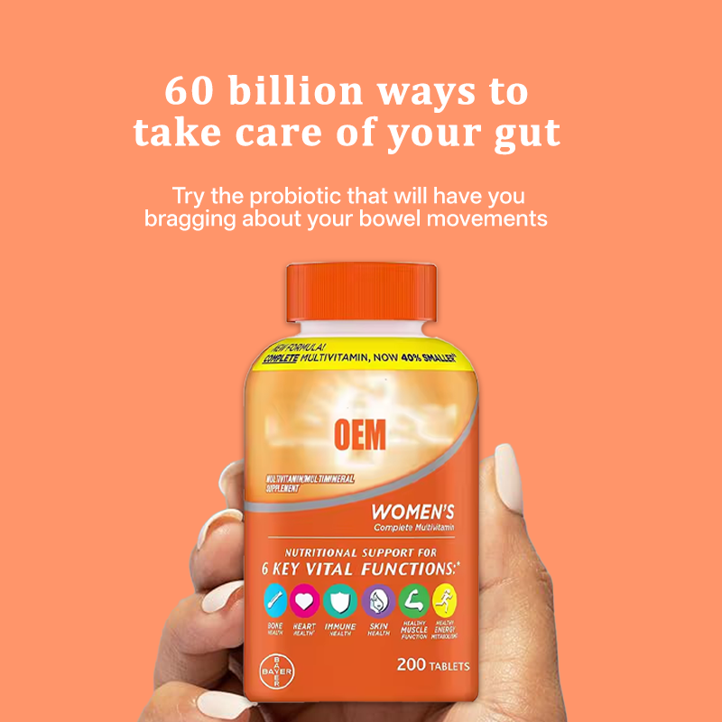 OEM Adult Natural 1000 mg Women's Multivitamin& Mineral Tablet Good Health Multivitamin Tablets for Women