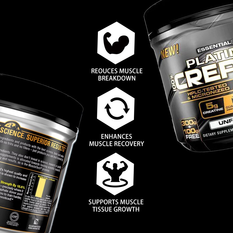 OEM Creatine Monohydrates Muscle Builder Sport Supplements Pre Workout Micronized Creatine Monohydrate Powder 400g
