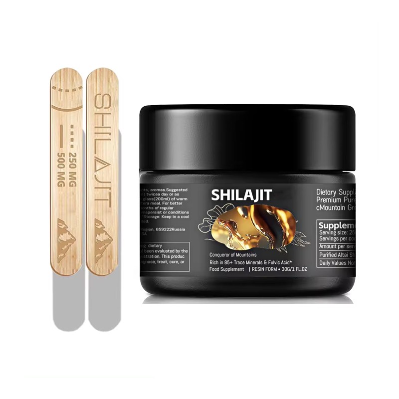 Trade Assurance OEM Bulk 30g-50g Honey Shilajit Resin 600mg Natural Pure Himalayan Organic Shilajit Soft Resin 75% Fulvic Acid