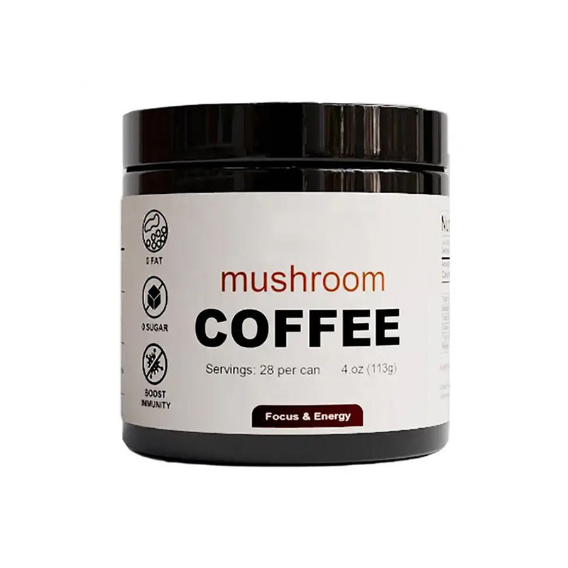 HALAL Certificated OEM ODM Tasty Mushroom Coffee Powder Organic Shitake Lion's Mane Reishi Cordyceps Mushroom Powder
