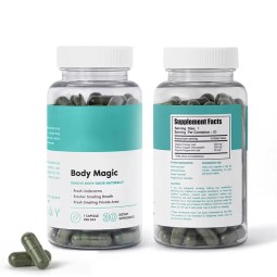 Hot Selling Organic Natural Energy Booster Detox Body Deodorant Chlorophyll Capsules Supplement Benefits for Immunity Skin