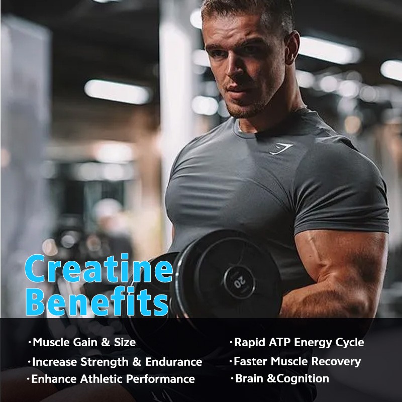 Private Label High Strength Creatine Monohydrate Gummies 3000mg HCL Wholesome Health Creatine Gummies Taste