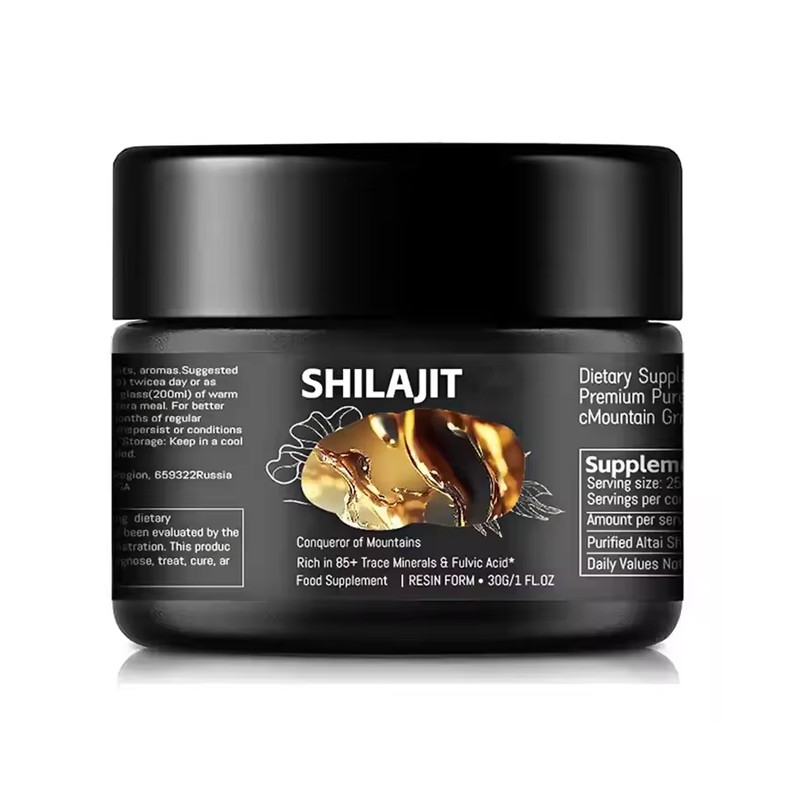 Trade Assurance OEM Bulk 30g-50g Honey Shilajit Resin 600mg Natural Pure Himalayan Organic Shilajit Soft Resin 75% Fulvic Acid