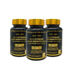 OEM ODM Best Selling Dietary Supplement 7-in-1 Skin Brightening Capsules L-Glutathione Collagen Vitamin C Effective Antioxidant