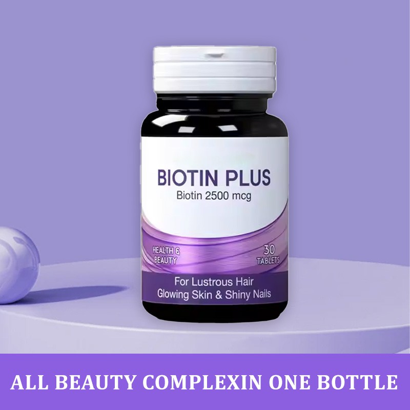OEM Biotin Plus 10000 Mcg Tablets Nature's Bounty Private Label Biotin Tablets Biotin and Collagen Tablets for Hair Growth Skin