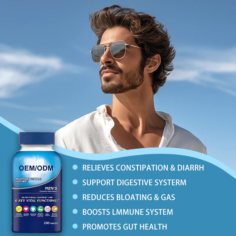 OEM/ODM Men's Multivitamin Tablets Highly Effective Formula Fruit Flavored Multivitamin Mineral Tablets Supplement for Men