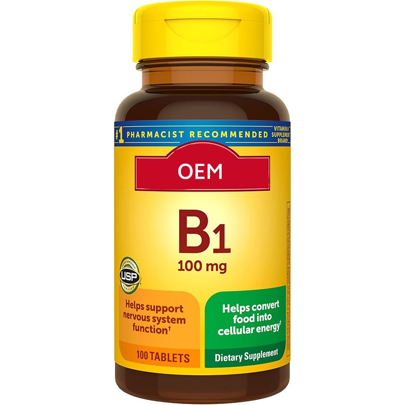 OEM Manufacturer Vitamin B1 B6 B12 Tablets Vitamin B Complex Capsules Healthcare Supplements Support Nervous System Function