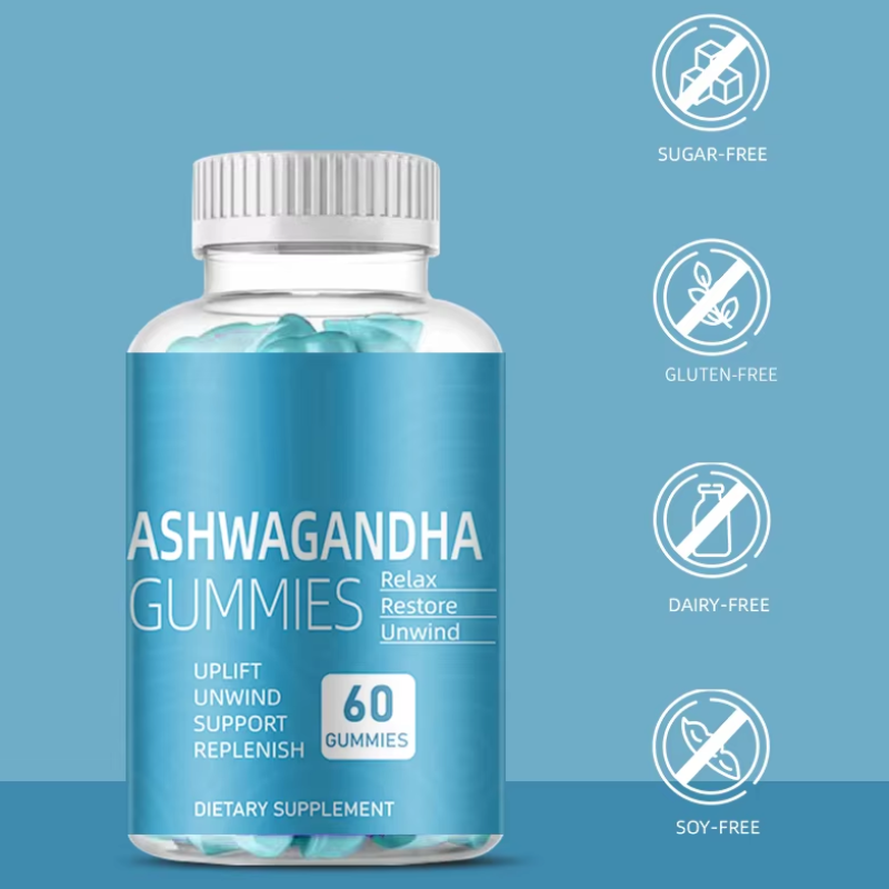 Private Label OEM/OBM/ODM Vegan Organic Ashwagandha Supplements Vitamins Gummy Ashwagandha Gummies
