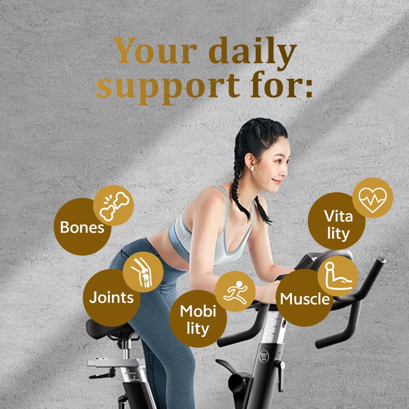 OEM Glucosamine Chondroitin Tablets Sulfate Vitamin D Magnesium Vitamin C Gold Dietary Supplement Enhance Joint Flexibility