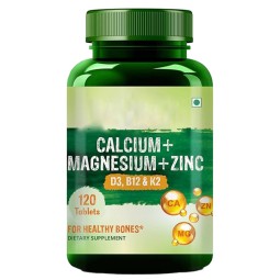 Private Label D3 B12 & K2 Calcium Magnesium Zinc Tablets Bone Nerve Muscle Health Supplement Magnesium Pills Tablets