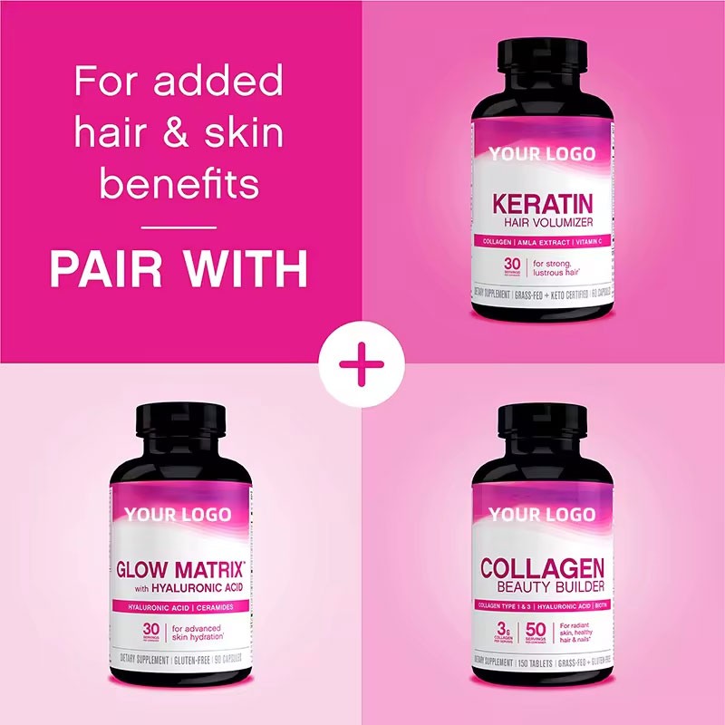 Super Collagen Capsules With Vitamin C Biotin Skin Hair Nails Supplement Collagen Powder Includes Antioxidants Tablet