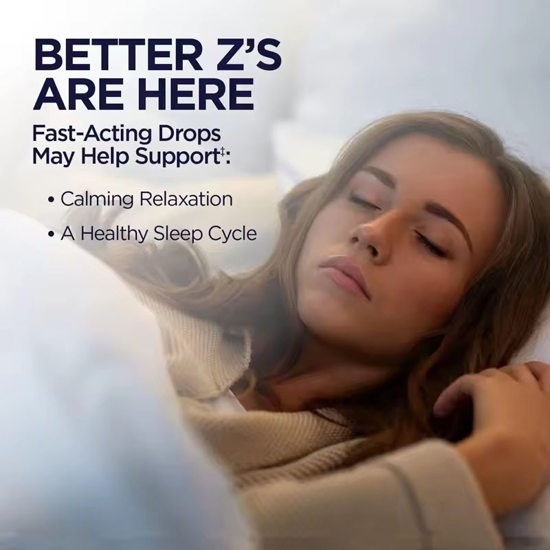 OEM/ODM/OBM Melatonin Sleeping Drops Aids Nighttime Vitamin Natural 10mg Liquid Melatonin Drops