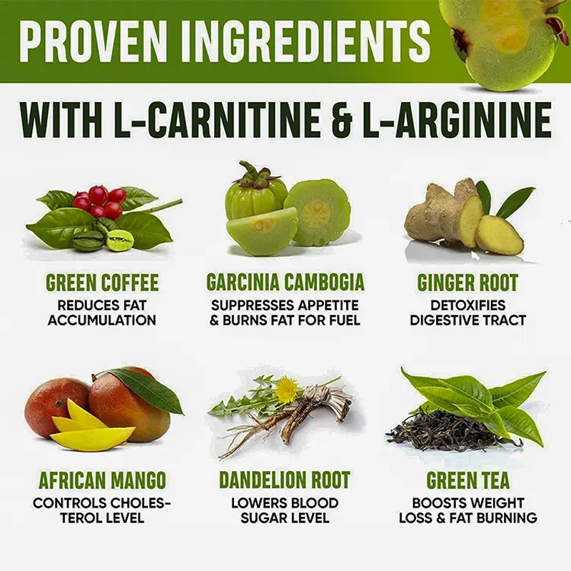 100% Organic Better Energy Natural Metabolism Booster Fast Diet Drops with Garcinia Cambogia Appetite Suppressant for Women Men