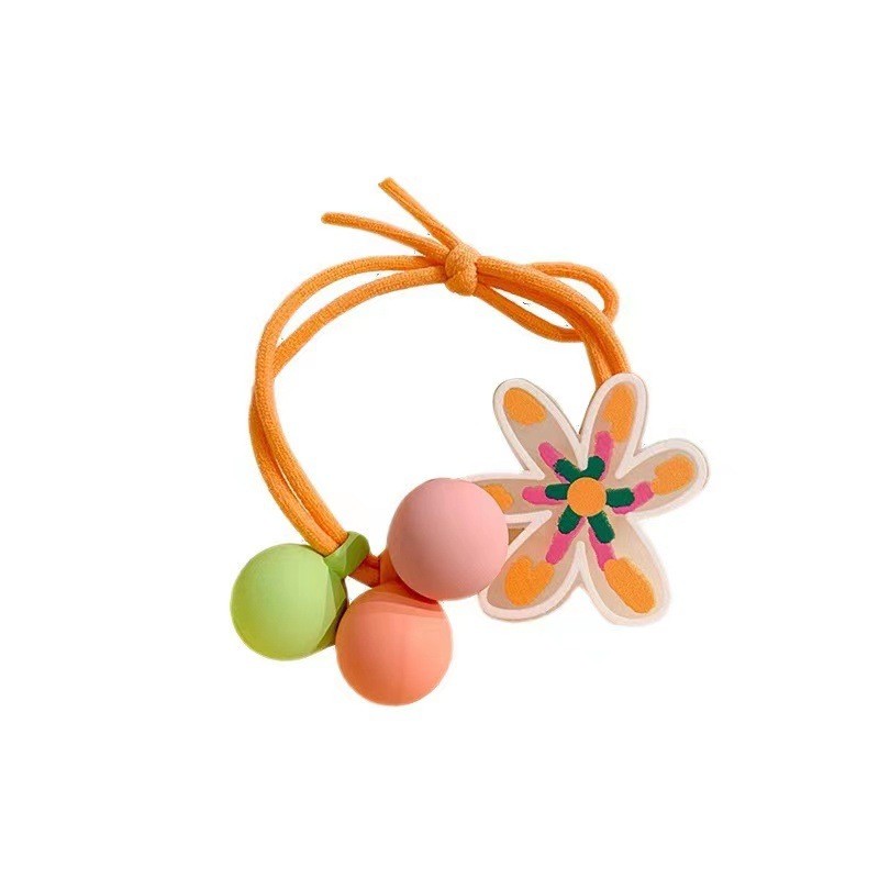 Children's Gentle Hair Accessory High Elastic Cute Rubber Hair Rope with Sweet Little Girls' Design Gentle Hair Headdress Kids