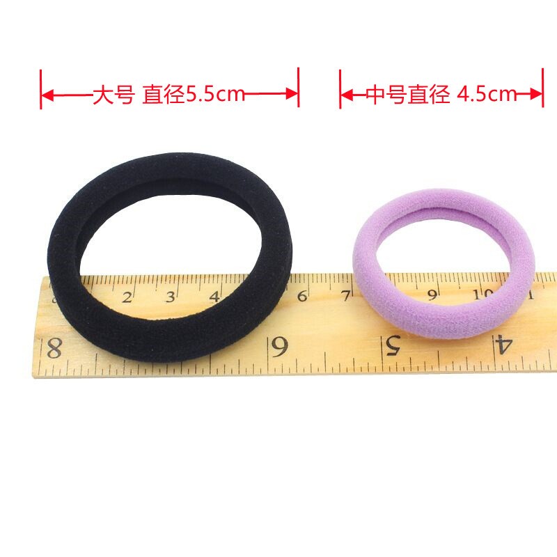 Wholesale 100pcs/Bag 5.5CM Thick High Elastic Basic Hair Band Sweet Style Towel Circle for Women and Girls Hair Accessories
