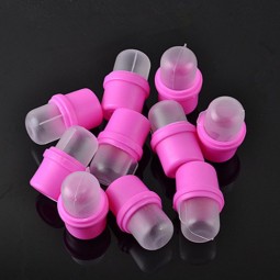 10pcs/Bag Solid Plastic Crystal Nail Light Therapy Kit for Finger Cot Removal Art Nail Removal