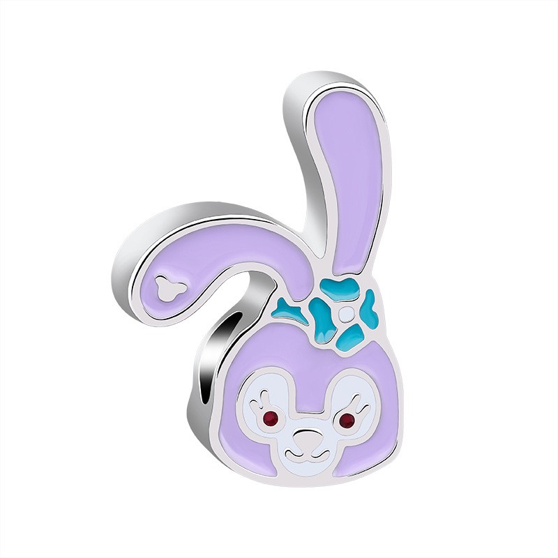 Hot Selling DIY Fashion Pendants Charms Cute Cartoon Characters Bracelet Accessories Little Red Book Gui Rabbit Alloy Cute Jade