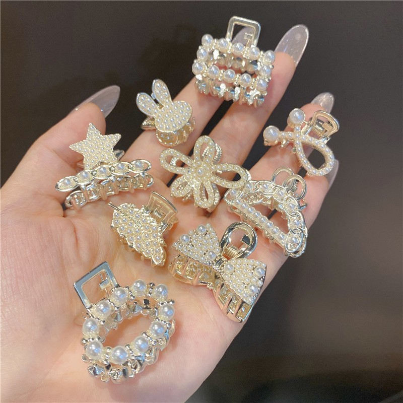 Women's Mini Hair Claw Clip Beautiful Back Head Half Hair Clip Small Bangs Headwear for Girls New Hair Accessories