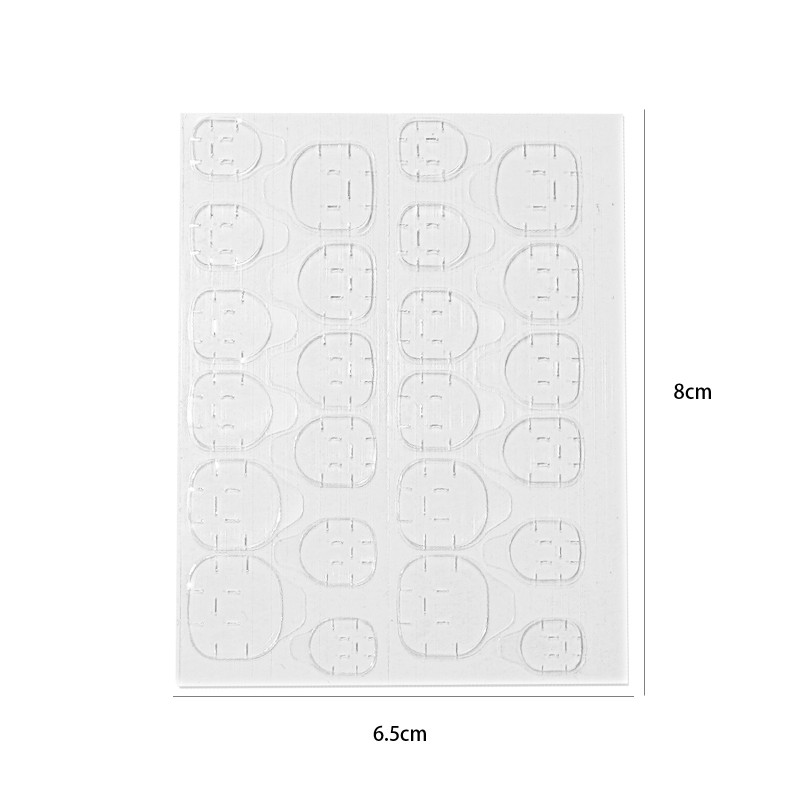 Hot Sale 24 Waterproof Wearable Nail Art Tips Strong Adhesive Jelly Glue for Fingers Wholesale Artificial Fingernails