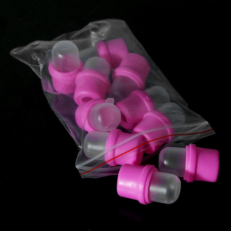 10pcs/Bag Solid Plastic Crystal Nail Light Therapy Kit for Finger Cot Removal Art Nail Removal