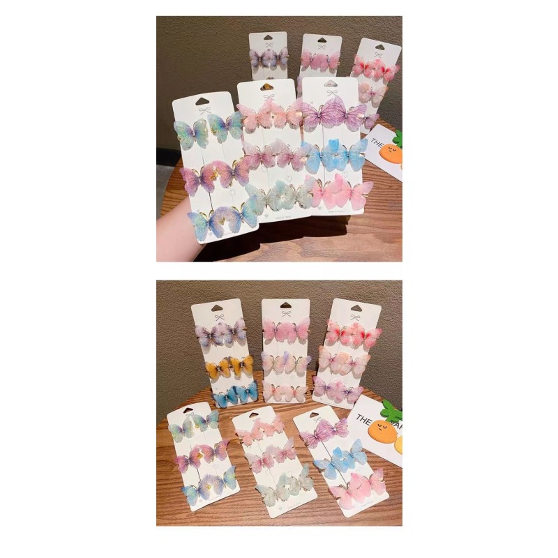 Butterfly Hairpin Girl Princess Cute Superfairy Children's Hair Headwear Wholesale Hairpin Bangs Clip Side Clip