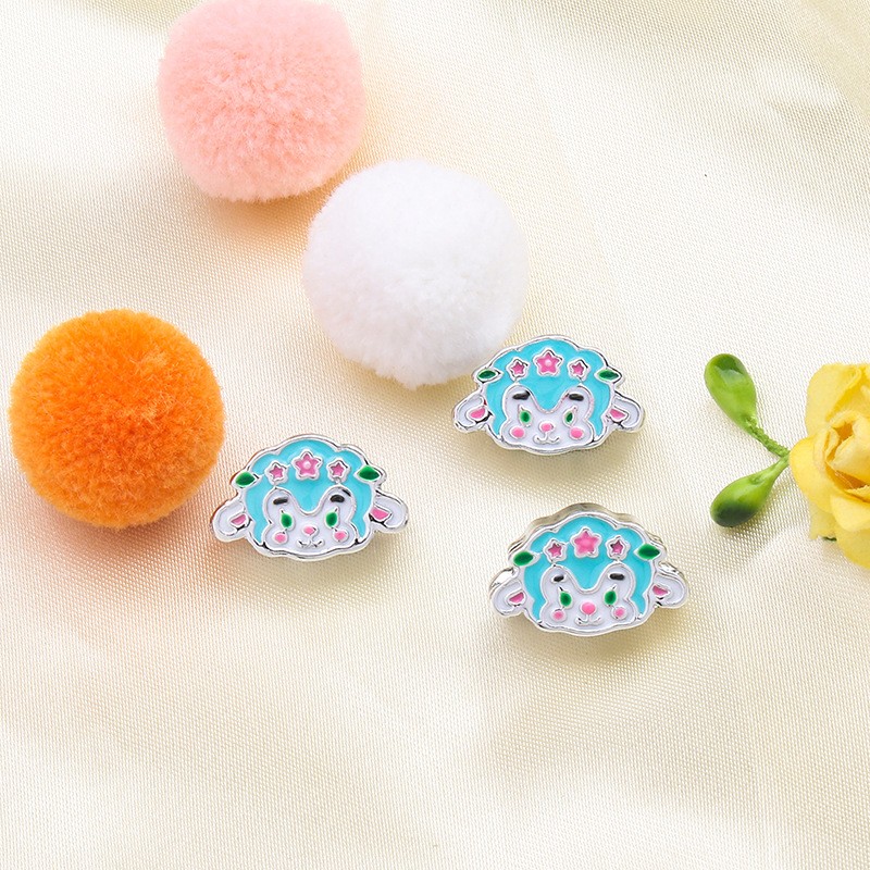 Hot Selling DIY Fashion Pendants Charms Cute Cartoon Characters Bracelet Accessories Little Red Book Gui Rabbit Alloy Cute Jade