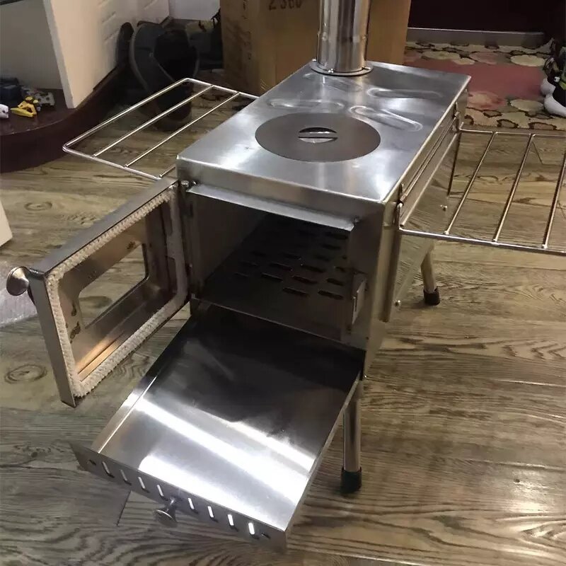 Stainless Steel Camping Stove Manufacturer - Portable Hot Tent Stove with Chimney