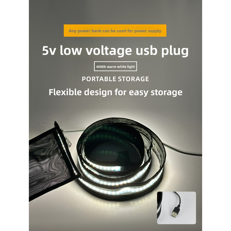 USB LED Camping Light Supplier - Waterproof Outdoor String Lights 1.4M/1.9M