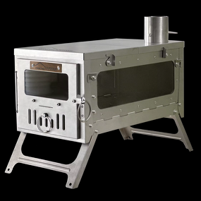 Titanium Tent Stove Supplier - 100% TA1 Lightweight Foldable with Chimney