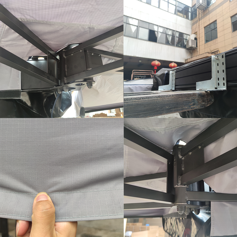 Car Awning Supplier - 270 Degree 2M Fan-Shaped Boneless Rain Canopy