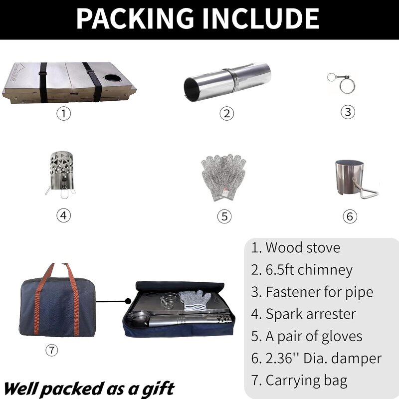 Stainless Steel Camping Stove Manufacturer - Portable Lightweight Secondary Combustion