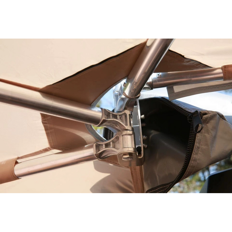 Car Awning Manufacturer - Waterproof 600D Oxford 2M Fan-shaped with Frame