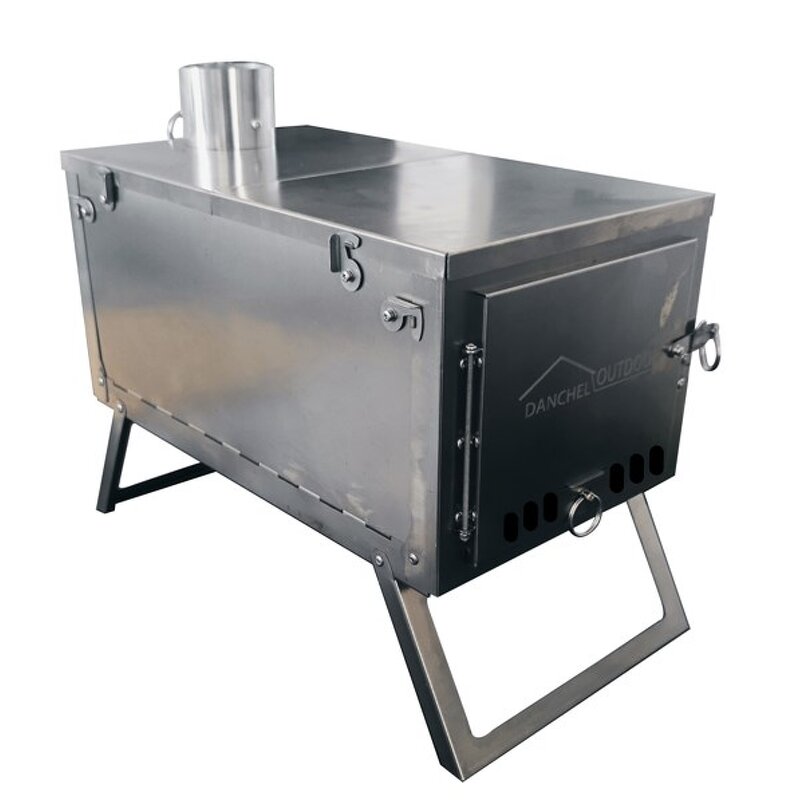 Lightweight Titanium Tent Stove Factory - Folding Backpack Stove with Chimney