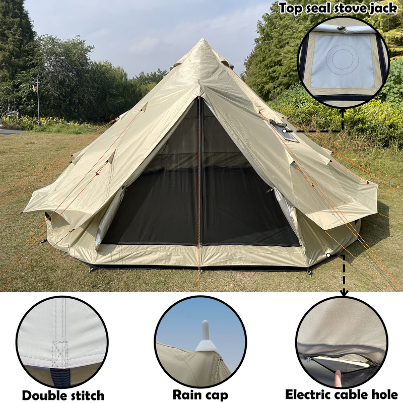 Bell Tent Manufacturer - Yurt Teepee for Camping Glamping 300D Oxford